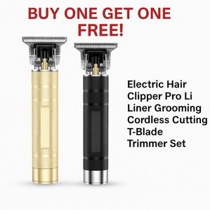 🔥 BUY ONE GET ONE FREE! Pro Cordless T-Blade Hair Clipper — Barber-Grade